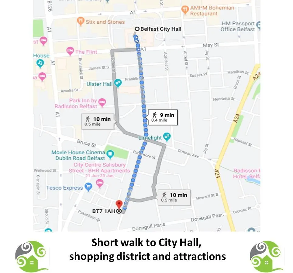 Apartamento Perfect Central City Location - Parking - 3 Beds - 2 Bedrooms Belfast